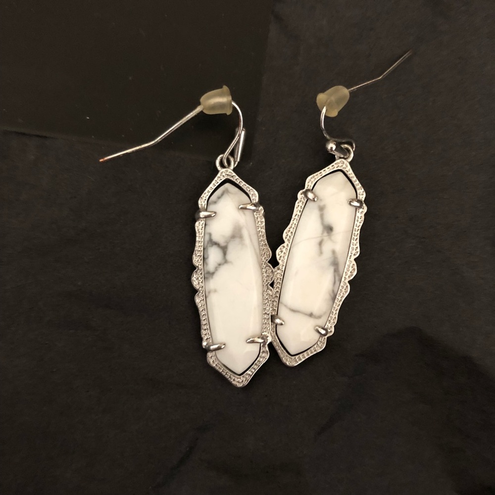 Kendra Scott Howlite Fran Drop Earrings